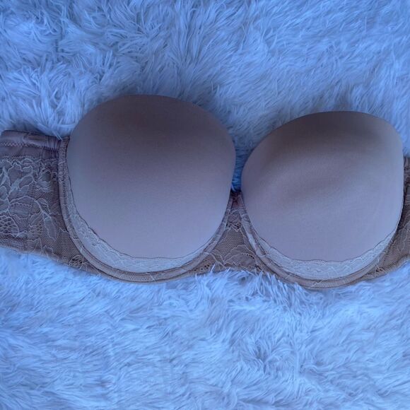 Torrid Curve Tan Lace Detail Underwire Bra Size 46C - Picture 1 of 8